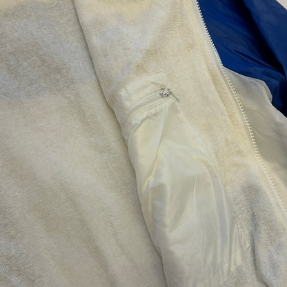 Vintage 90s Passport to Fitness Windbreaker Jacket | XL | Blue & White