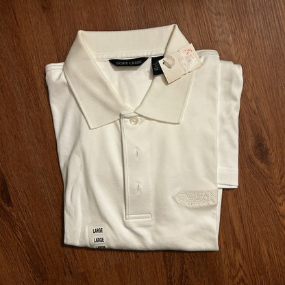 NWT Sope Creek Ocean Key Resort & Spa Luxury Pima Cotton Polo - Men’s L - White