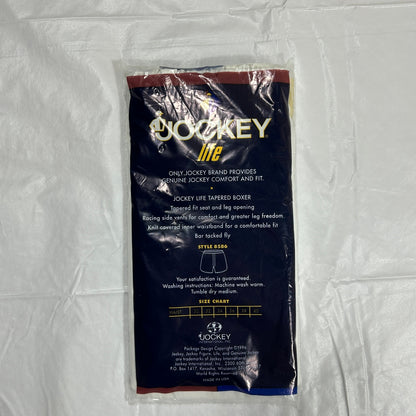 Vintage Jockey Life Men’s Tapered Boxers Size 34 White NIP New In Package, NWT