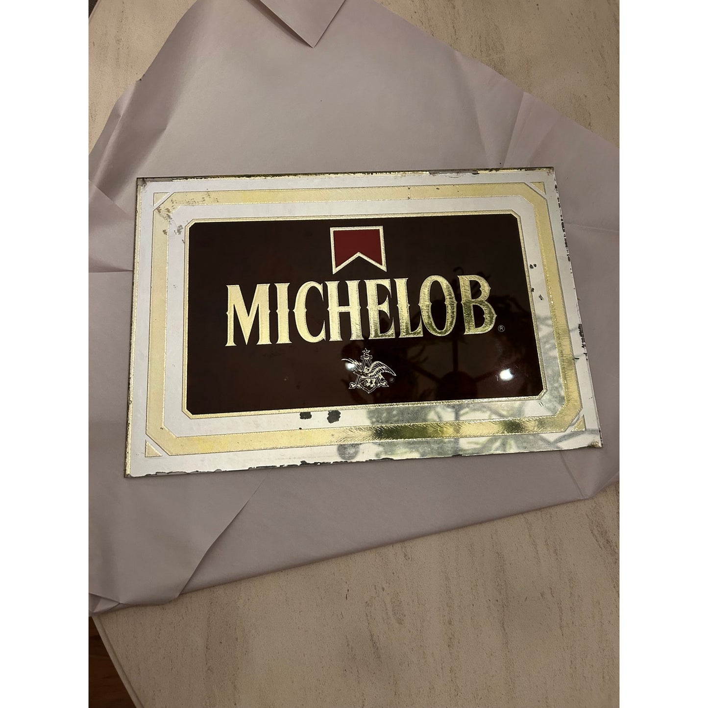 Michelob Ultra Beer Mirror Sign - Frameless Low Carb Light Beer Bar Decor