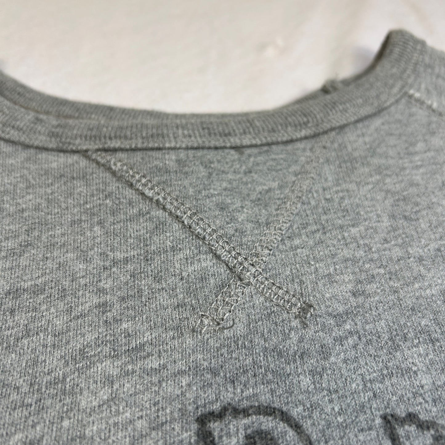 Disney Parks Authentic Original Mickey Mouse Raglan Sweatshirt, Gray, Size Large