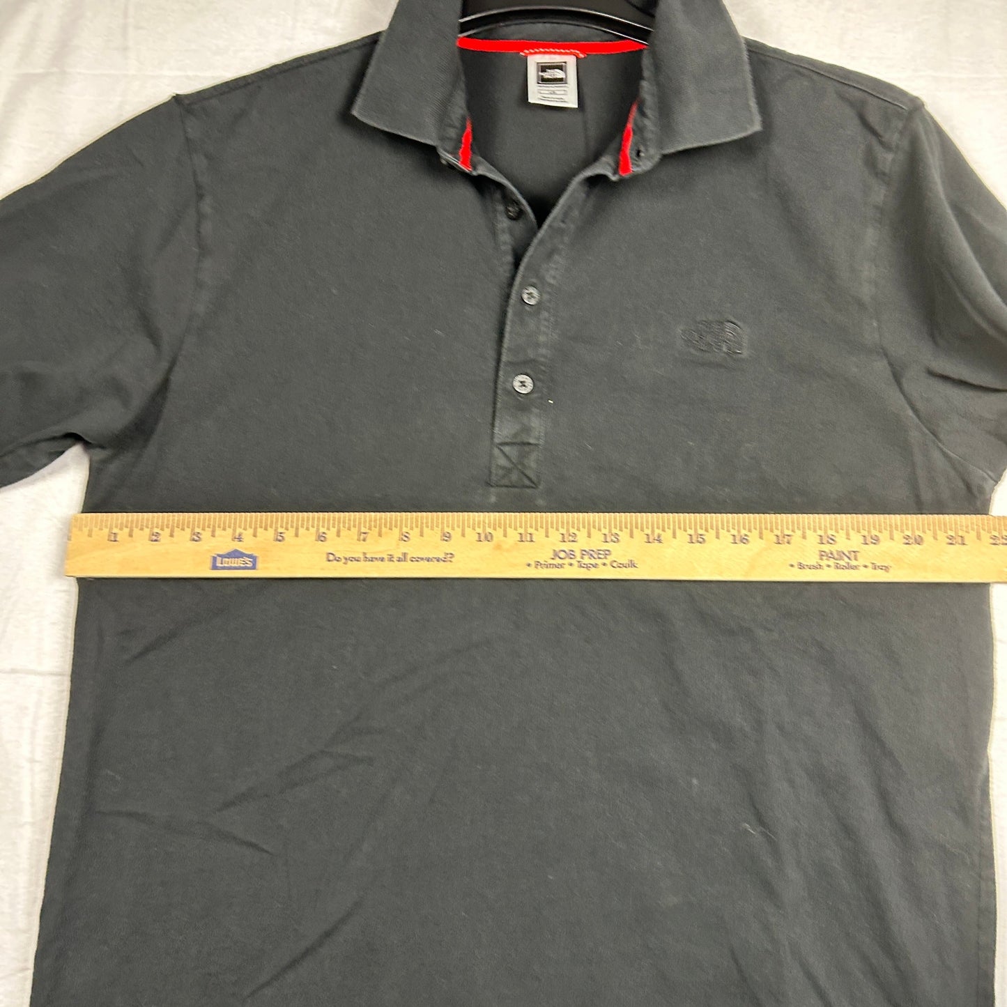 The North Face Men’s Pique Polo Shirt - Solid Black - Embroidered Logo - Size Large