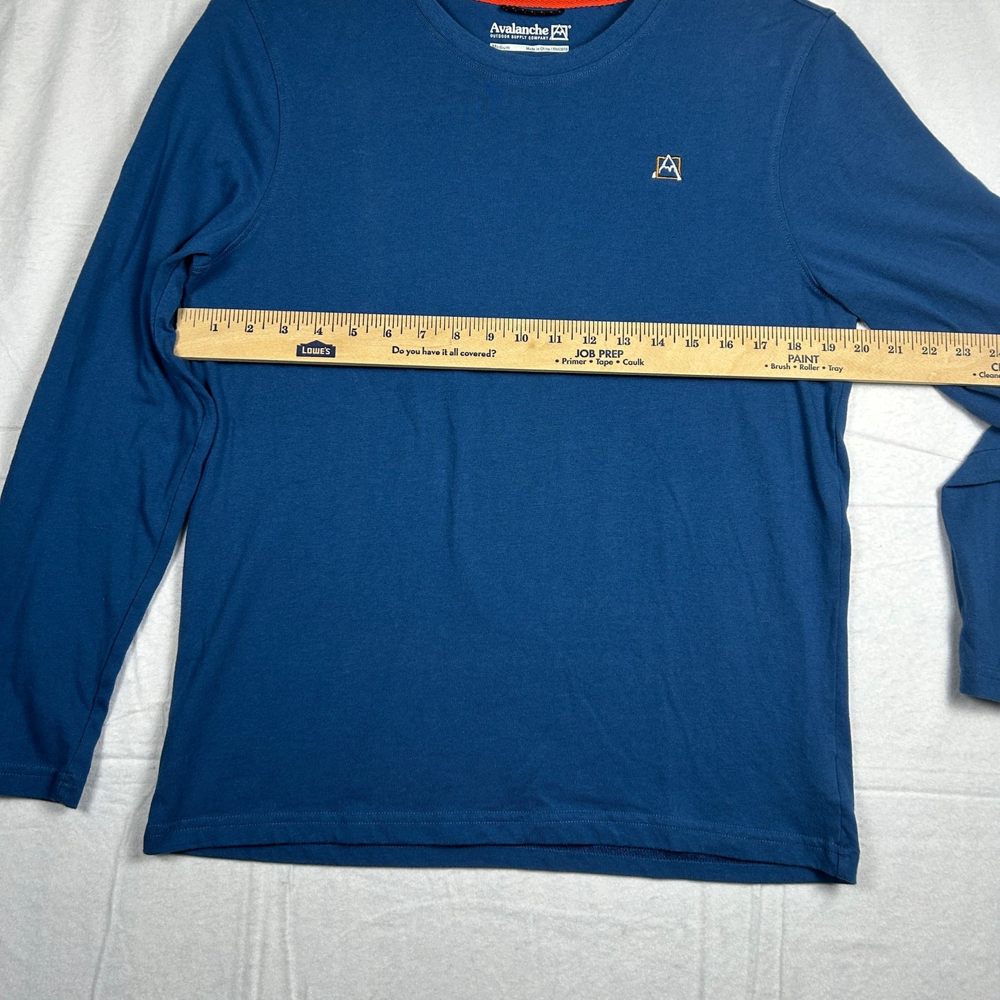 Avalanche Outdoor Supply Co. Men's Long Sleeve T-shirt Blue/Green, Pre-Owned, Excellent Size Medium