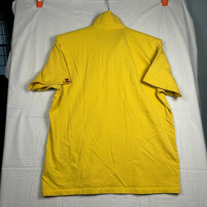 The North Face Men’s Pique Polo Shirt, Yellow, Embroidered Logo, Size Large