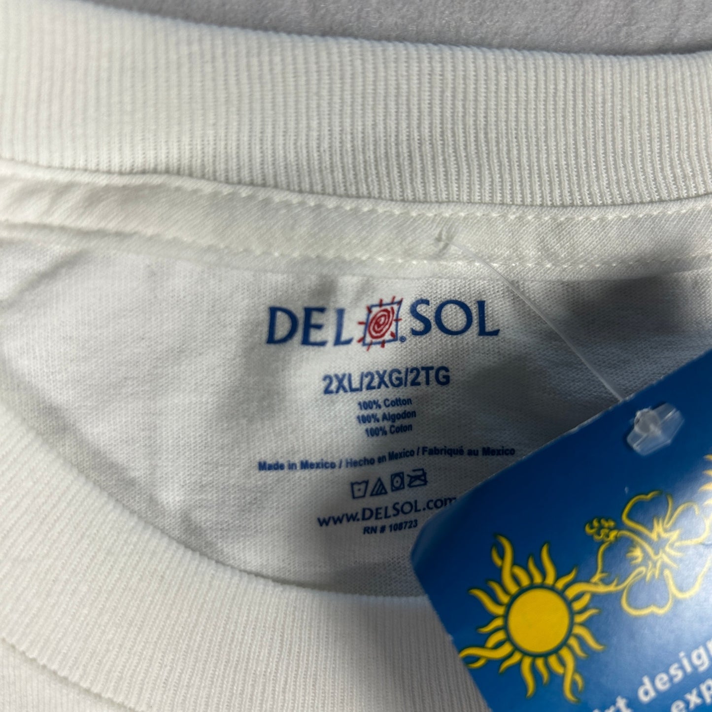 NWT Del Sol Color-Changing St. Maarten Map T-Shirt - XXL - Caribbean Souvenir