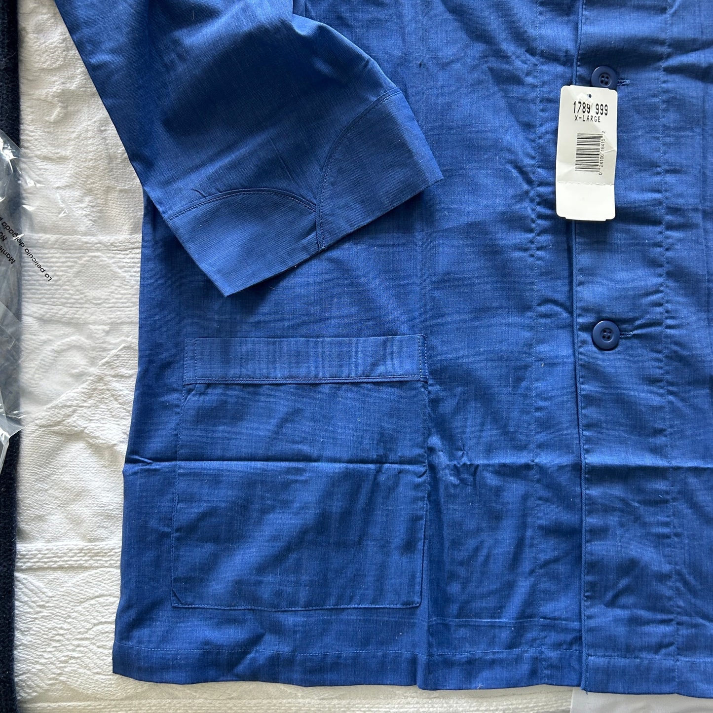 NWT Christian Dior Men's XL Blue Pajama Top | Deadstock Luxe Loungewear