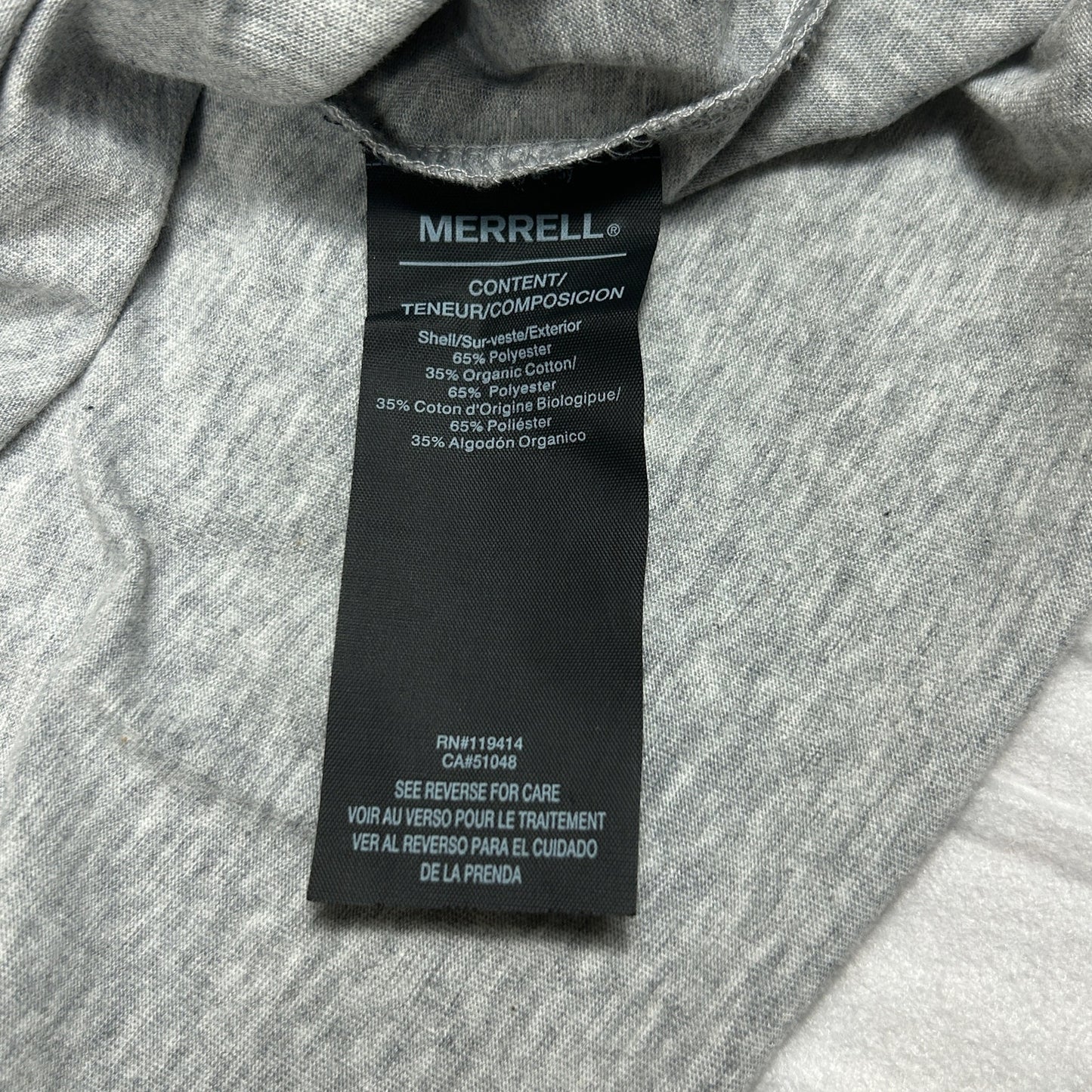Merrell Men’s XL Origins 1981 Heather Gray Graphic T-Shirt Gorpcore