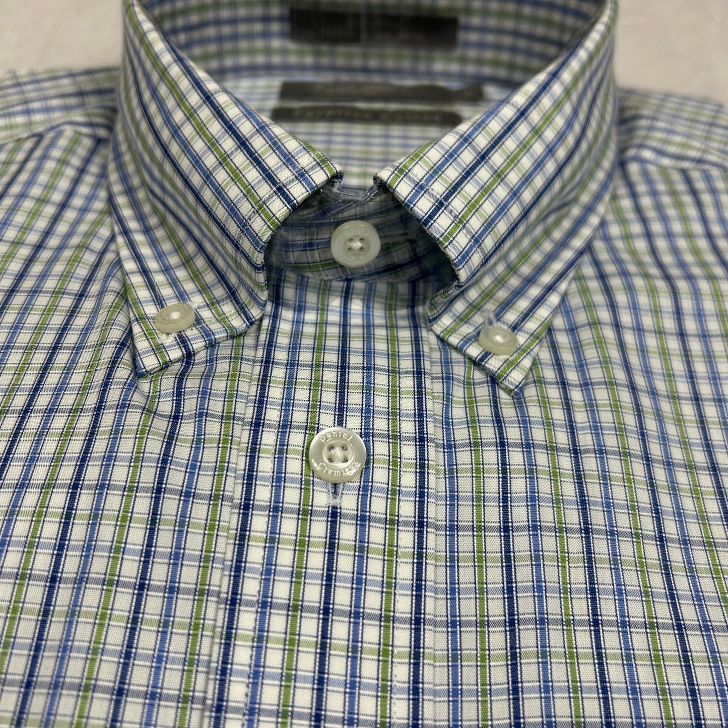 NWT Daniel Cremieux Signature Collection Men's Large Egyptian Cotton Dress Shirt