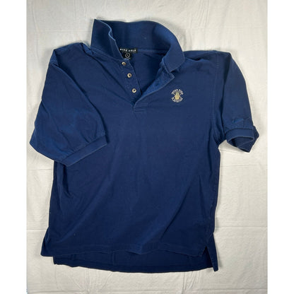 Vintage Nike Golf Men’s Polo Shirt, Navy Blue, Indian River Plantation, Large
