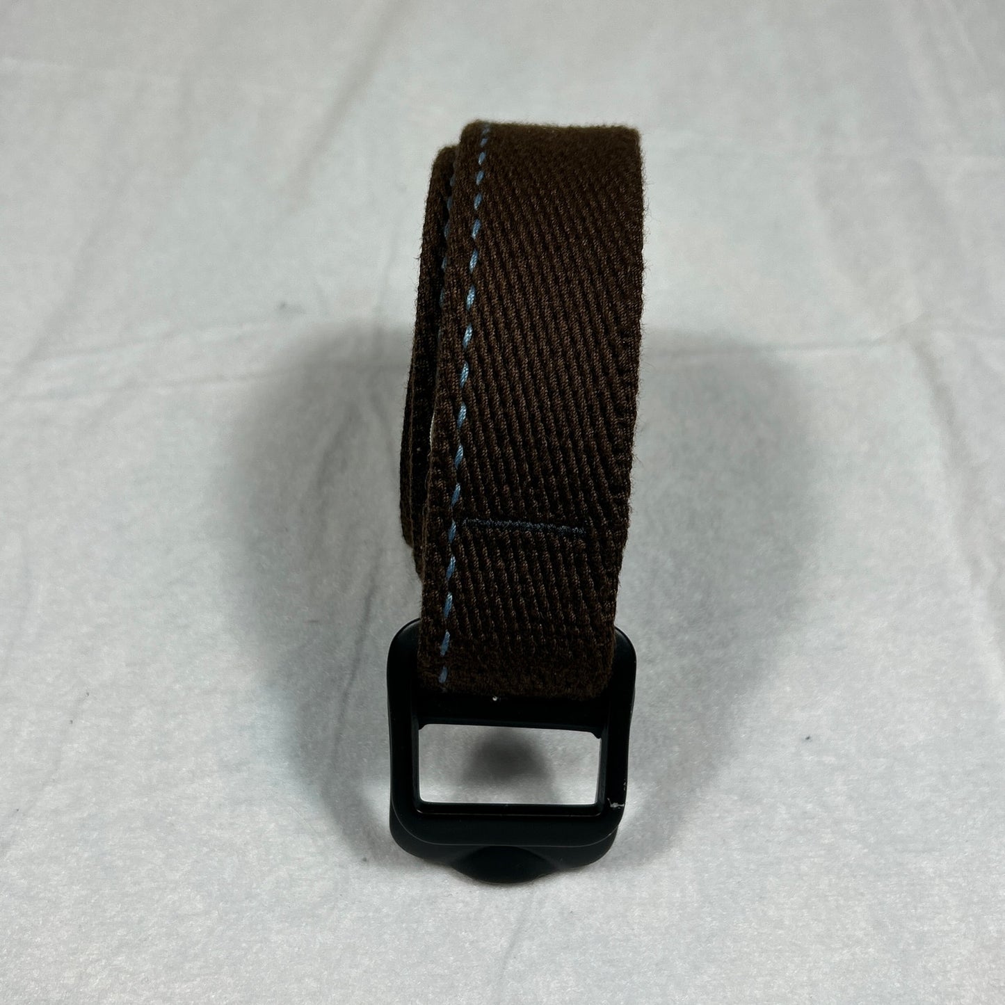 L.L. Bean Men’s Large OHAY7 Webbed Cloth Belt Brown Adjustable Metal Buckle