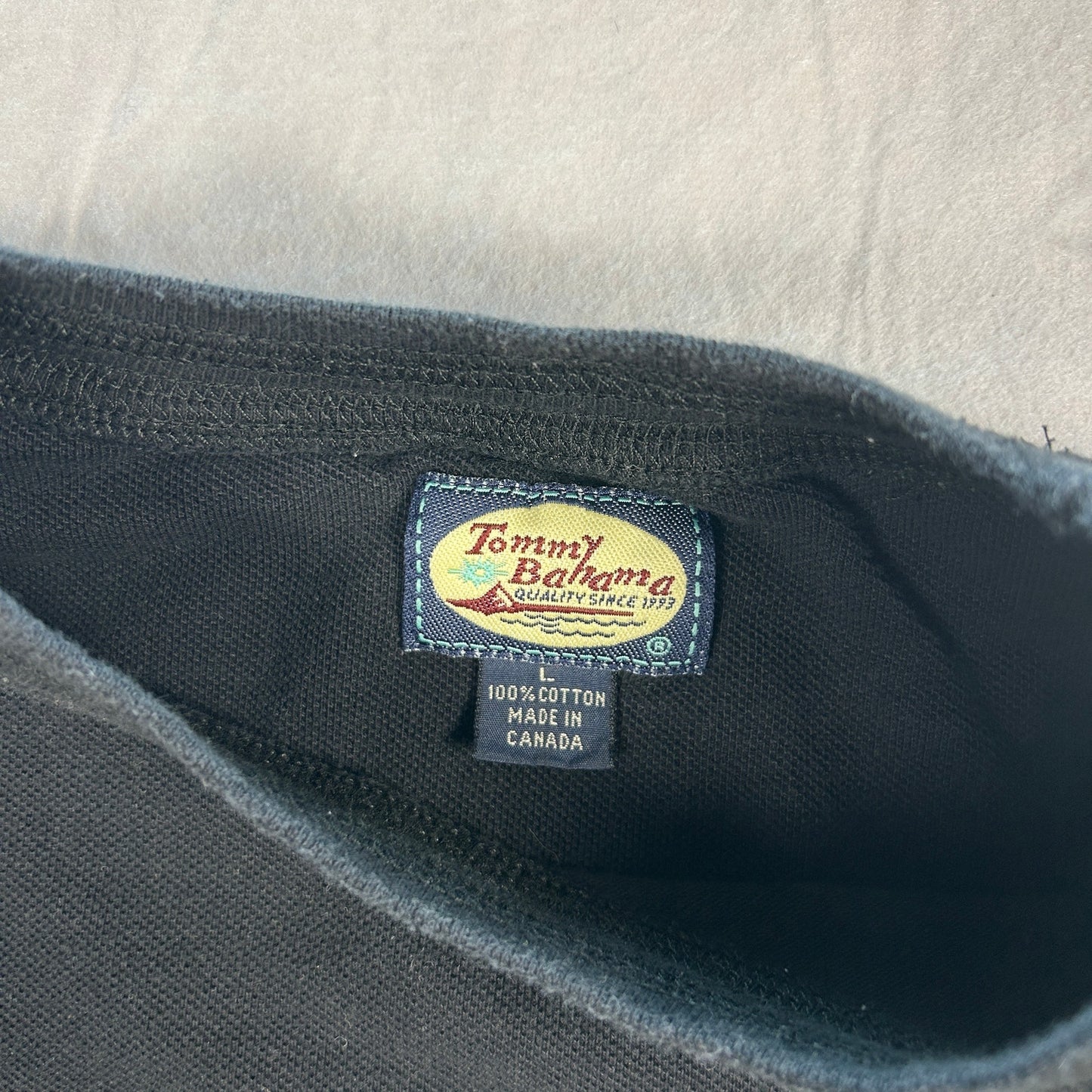 Tommy Bahama "Relax" Bungalow Brand Heavyweight Pocket Tee - Black - Men's Large