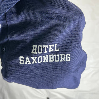 Vintage Champion Hotel Saxonburg Women's Polo Shirt Navy Blue Size Medium