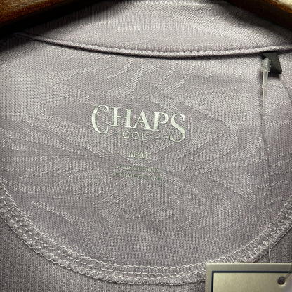 Chaps Golf Men's Grey Performance Polo Shirt Size M, NWT