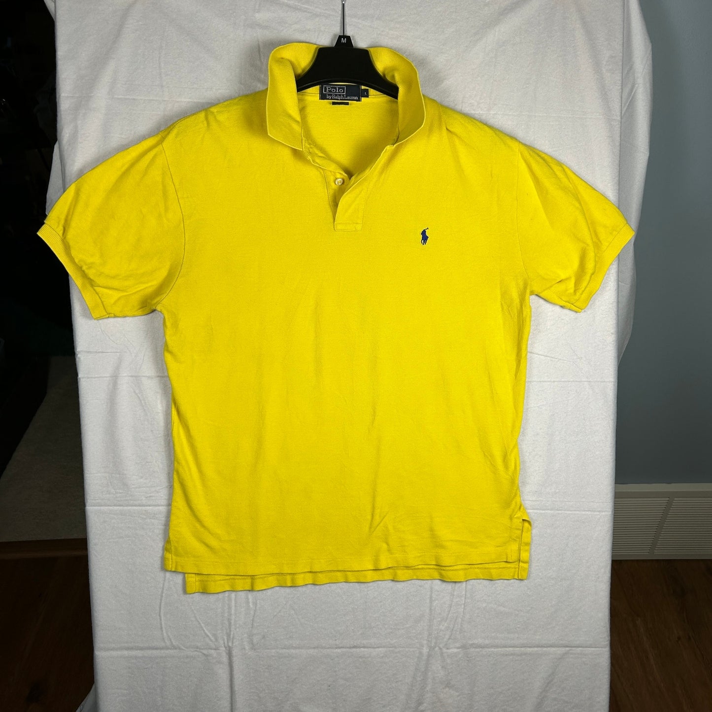 Vintage Polo Ralph Lauren Men’s Pique Polo Shirt - Canary Yellow - Size Large