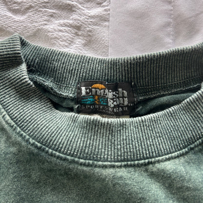 Vintage Tobermory Scuba Diving T-Shirt | Large | Washed Forest Green | Nautical