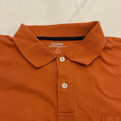 NWT Walt Disney World "Mickey in Paradise" Orange Polo Shirt | Medium | Cotton