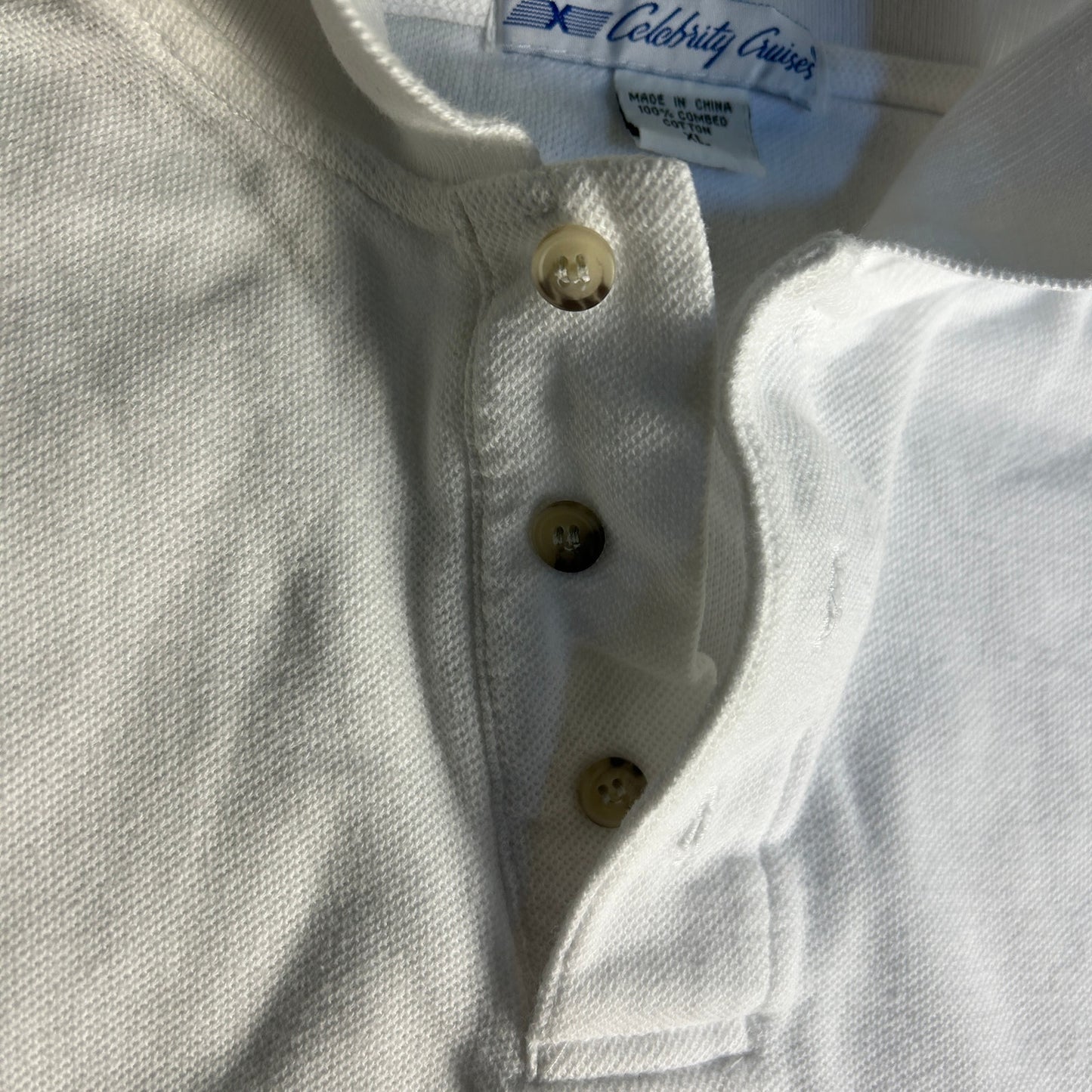 Celebrity Cruises Polo Mens Size XL White