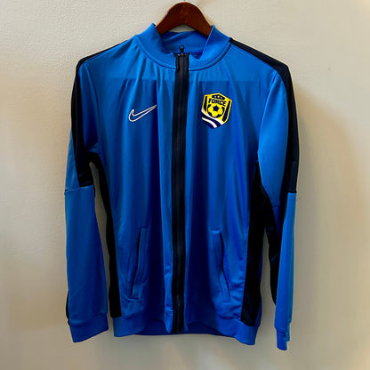 Nike Dri-FIT Slim Fit Track Jacket Blue Full Zip Large