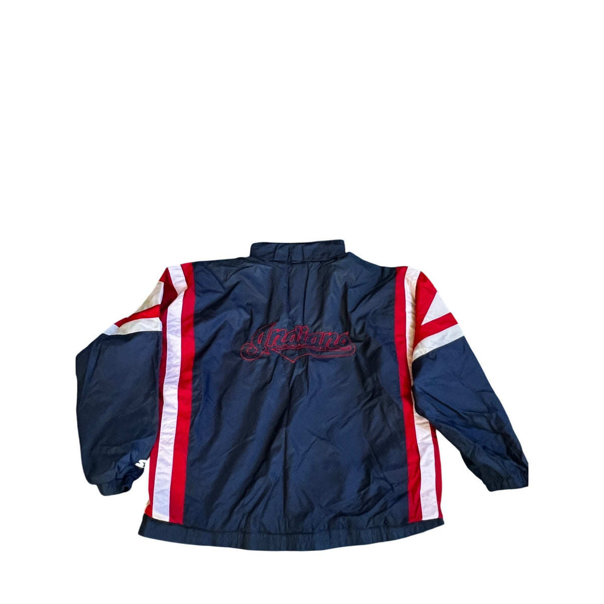 STARTER Vintage 1990s Cleveland Indians Full-Zip Windbreaker Jacket, XL Size