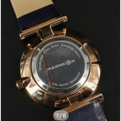 Magnicor Watch with Blue Argyle Dial and Blue Strap Women's 40mm