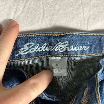 Eddie Bauer Men's Relaxed Fit Jeans - 42x32 - Fall 2014 Medium Wash Denim