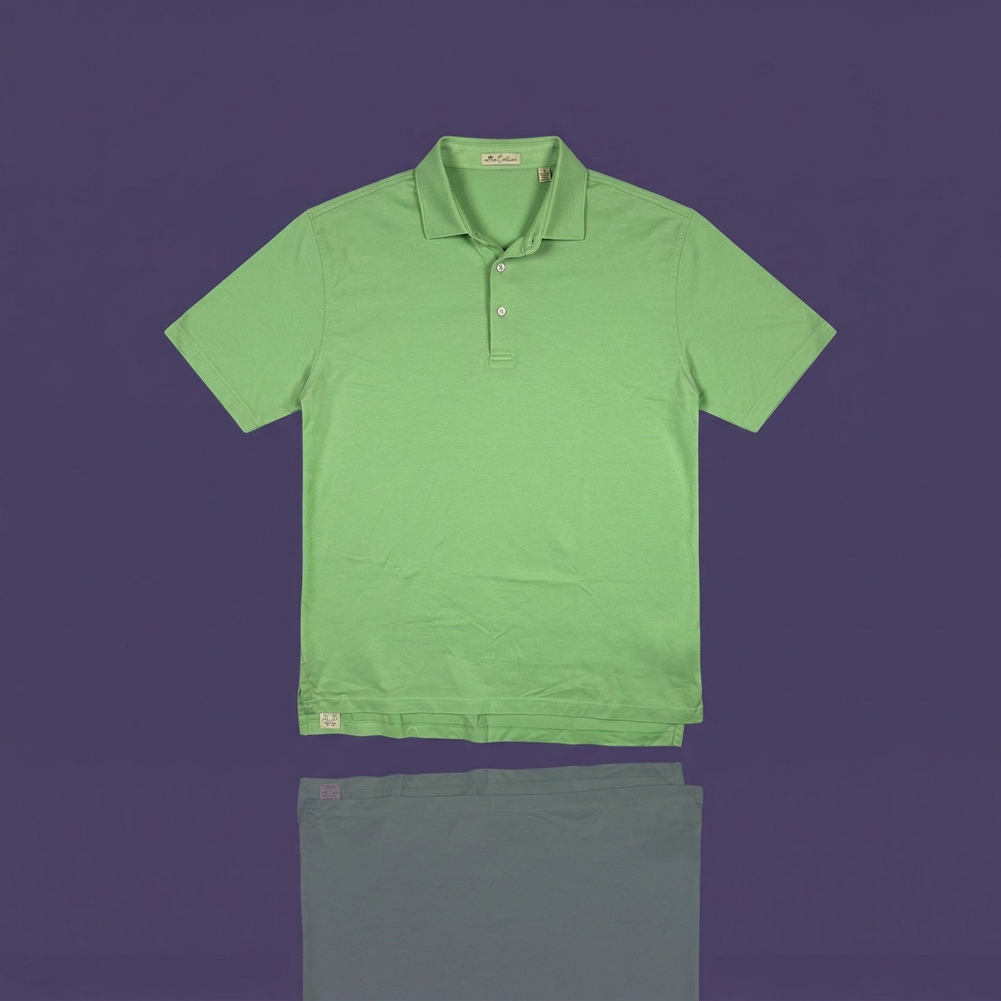 Peter Millar Men's Large Green Golf Polo Shirt - Crown Sport Summer Performance