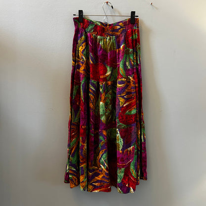 Vintage City Girl Sport Maxi Skirt Small Boho Funky