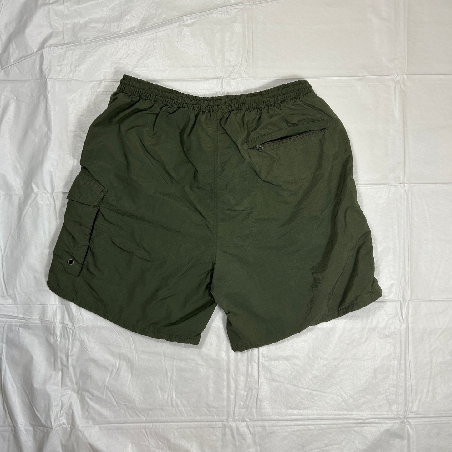 Vintage Bimini Bay Sportswear Swim Trunks, 100% Quick-Dry Nylon, Men’s M, Green