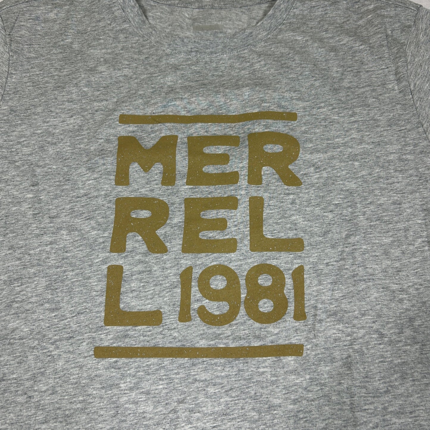 Merrell Men’s XL Origins 1981 Heather Gray Graphic T-Shirt Gorpcore