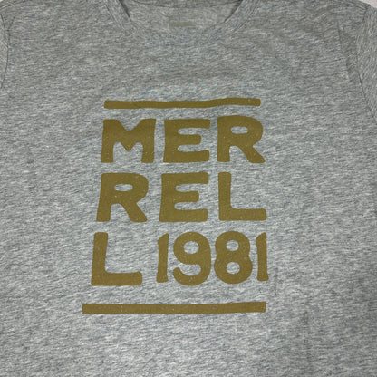Merrell Men’s XL Origins 1981 Heather Gray Graphic T-Shirt Gorpcore