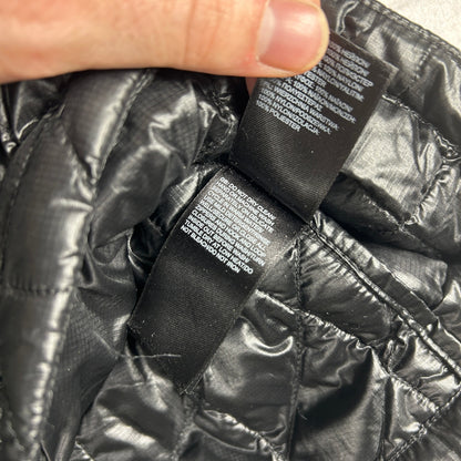The North Face Women's Large Black Puffer Vest - 700 Down Fill Nuptse Style Winter Shell