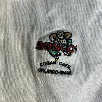 Bongos Cuban Cafe Orlando Miami Polo Mens Size XL White