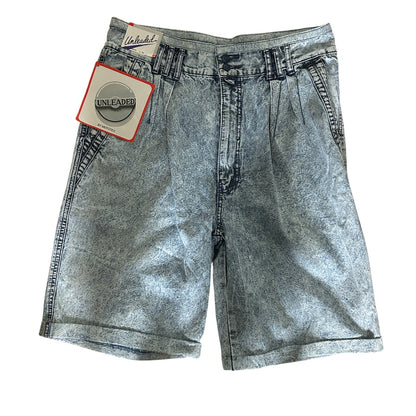 NWT Vintage 90s UNLEADED Deadstock Denim Jorts | Men's 36 | Light Wash Baggy