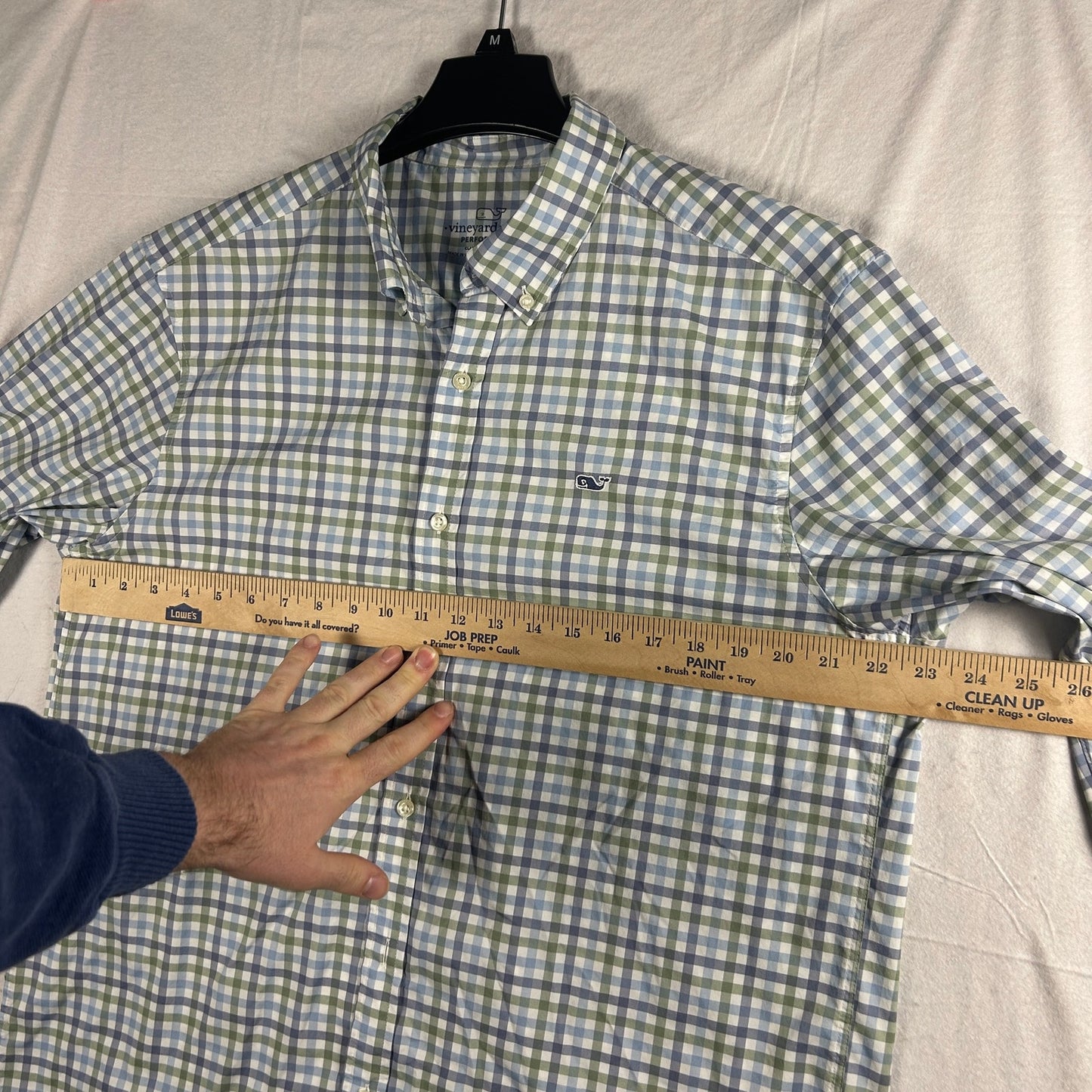 Vineyard Vines Performance Gingham Button Down Shirt Size L, Classic Fit