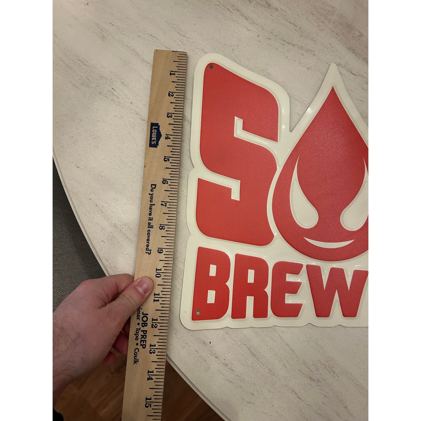 Metal Saucy Brew Works Sign - Brewery in Cleveland