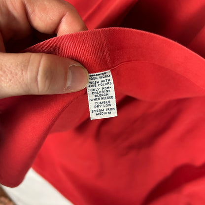 Vintage Ralph Lauren "Blake" Button-Down Shirt, Red Two-Ply Cotton, Men’s XL