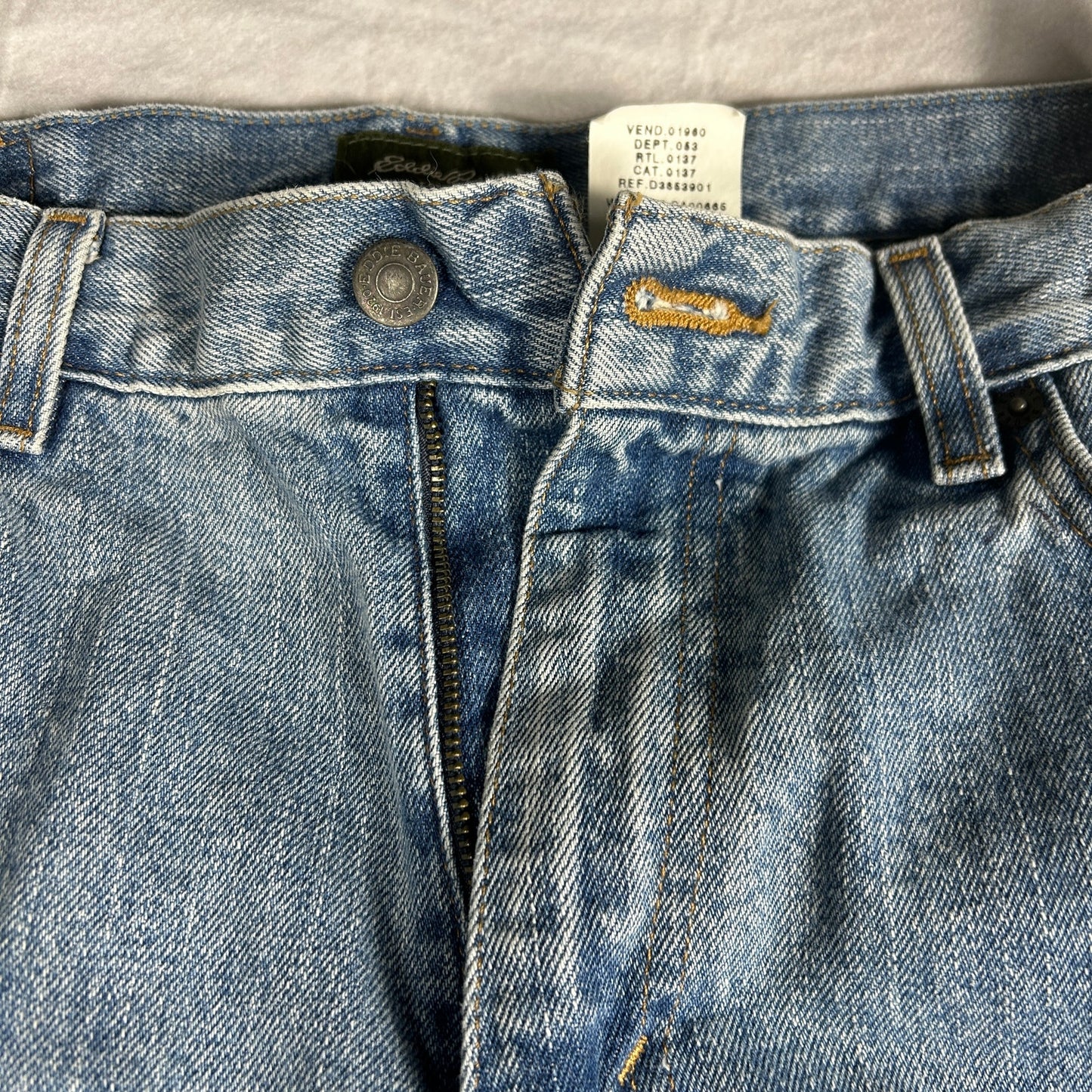 Eddie Bauer Classic Fit Straight Leg Jeans - Medium Wash Denim - Men’s 35 x 30