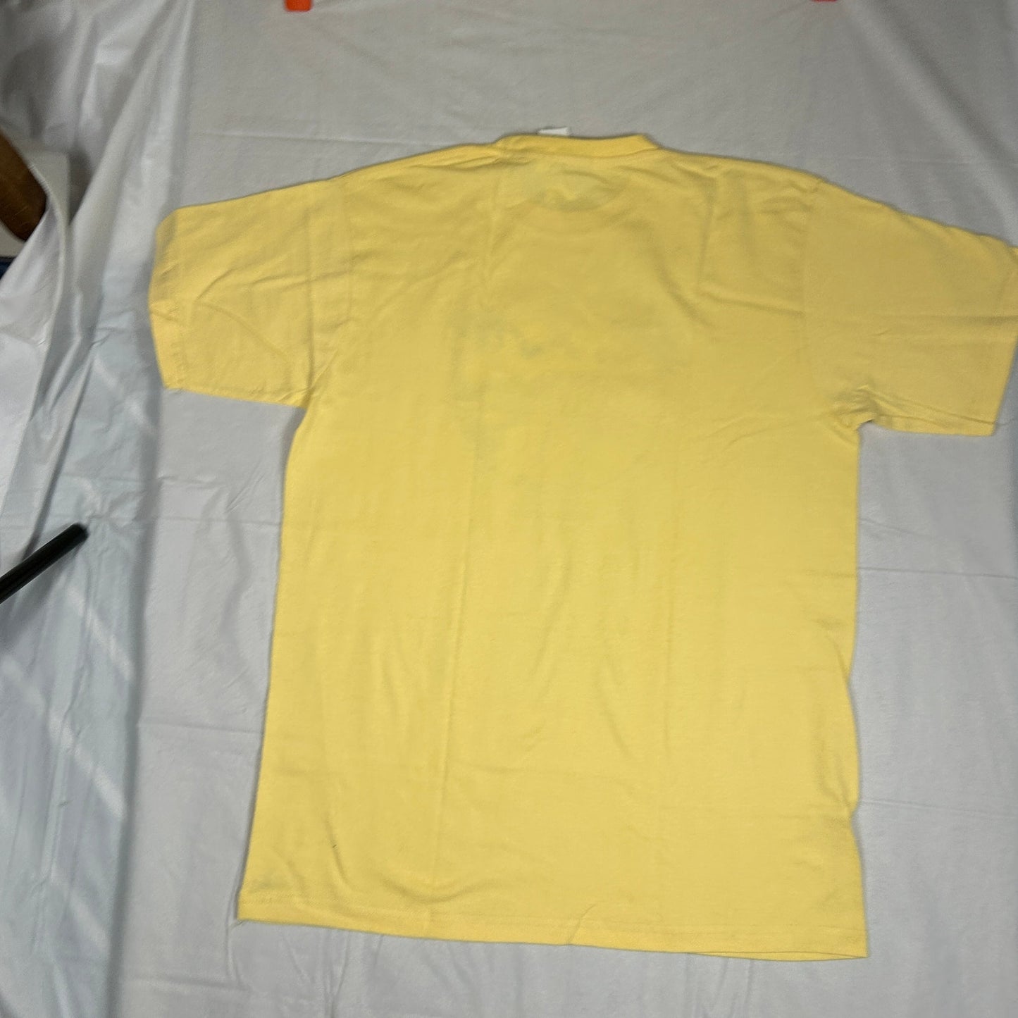 NWT Princess Cruises Men's XL St. Kitts Graphic T-Shirt Yellow Souvenir Beach