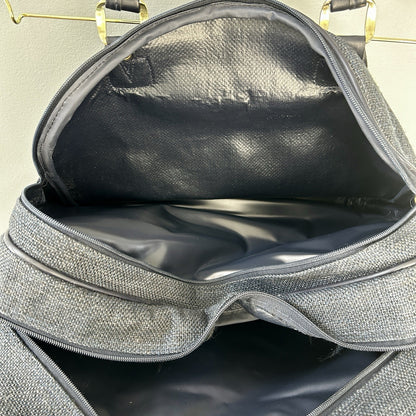 Vitali Black Duffle Bag Adjustable Straps Zipper Closure Carry Handles Unisex