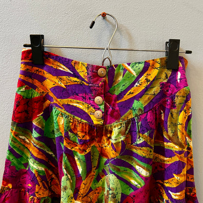 Vintage City Girl Sport Maxi Skirt Small Boho Funky