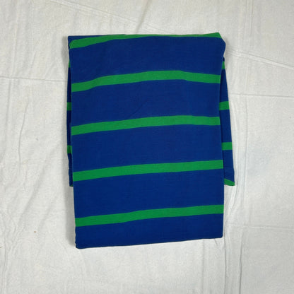 NWT Rainforest Cafe Men's XL Striped Polo Shirt Blue & Green Souvenir