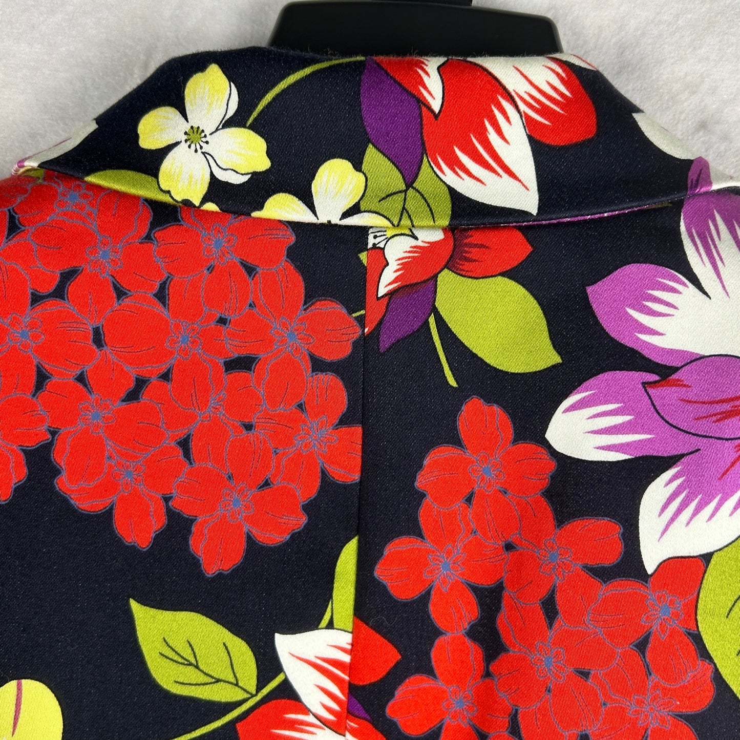 Tahari Arthur S. Levine Blazer Women's Floral Multi-Color Lined Snap Coat