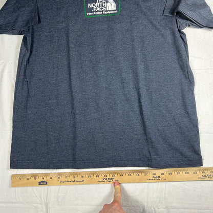 The North Face "Fine Alpine Equipment" Graphic Tee - Men’s XXL - Heather Navy Blue