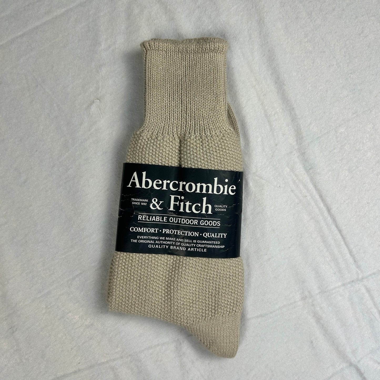Vintage Abercrombie & Fitch Reliable Outdoor Goods Socks Deadstock Made in USA