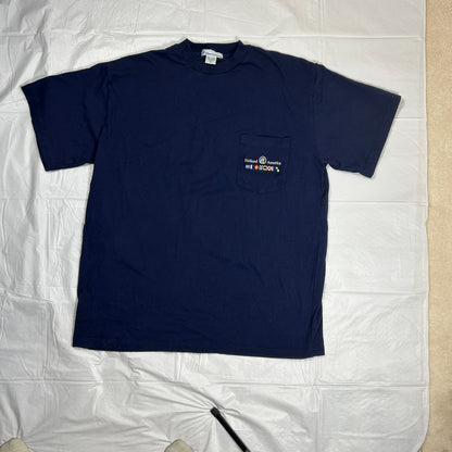 NWT Holland America Line Men's XL Navy Blue Pocket T-Shirt Embroidered Logo
