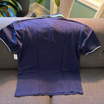 NWT Walt Disney World 2009 Mickey Mouse Embroidered Polo Shirt – Navy Blue Stretch Pique – Size XL
