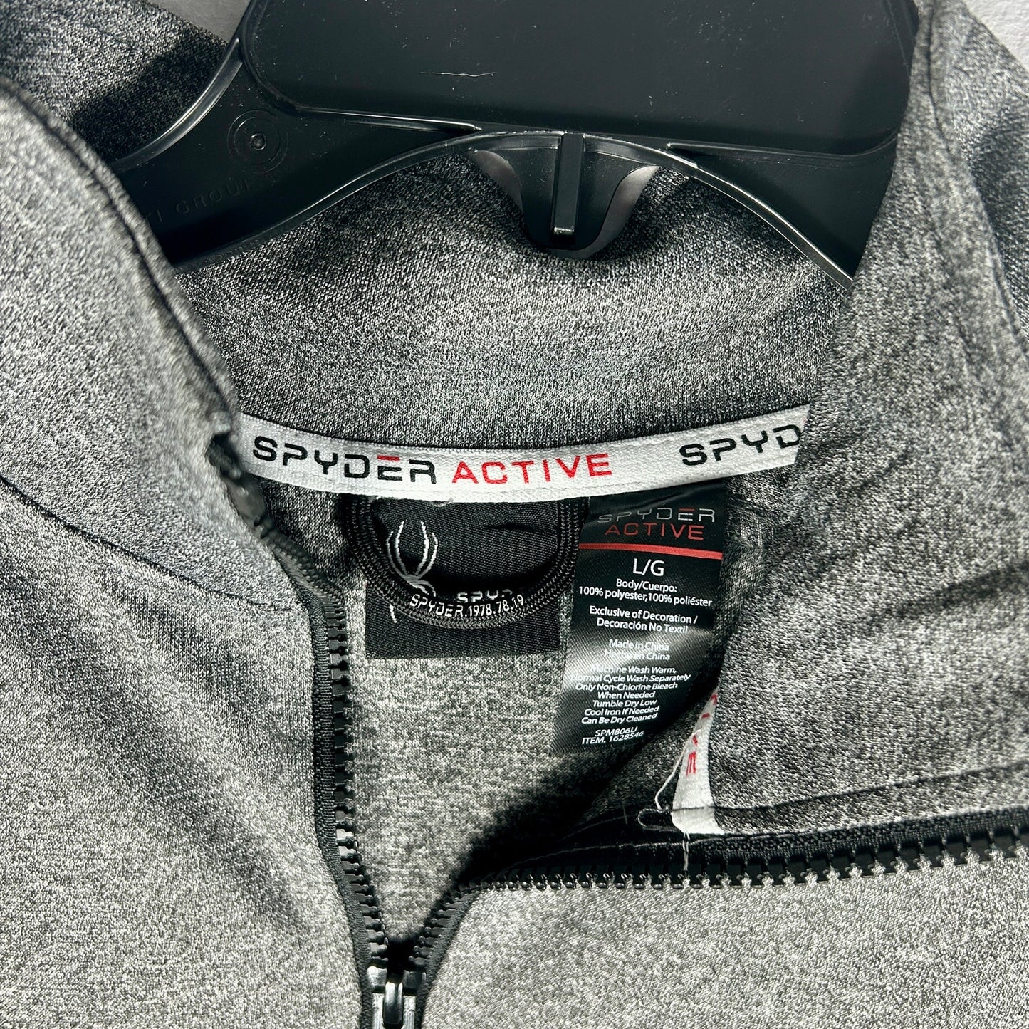 Spyder Men's Large Gray Full-Zip Jacket - NWT Performance Technical Shell