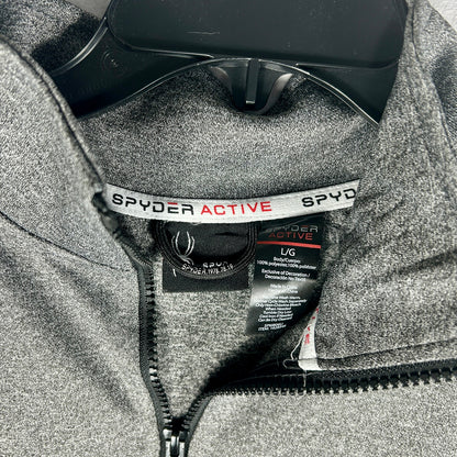 Spyder Men's Large Gray Full-Zip Jacket - NWT Performance Technical Shell