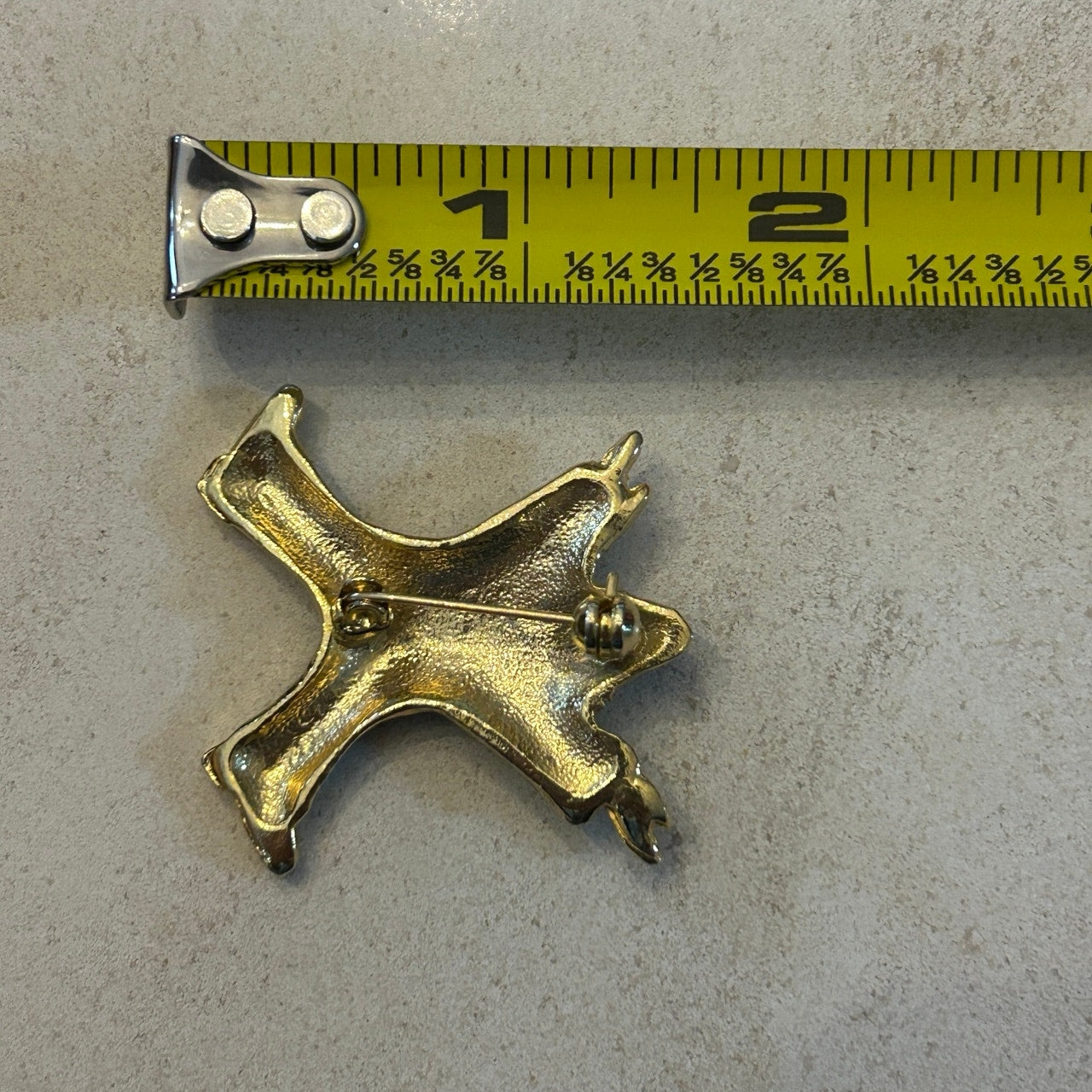 Vintage Enamel Clown Brooch – Navy Blue & Gold-Tone Whimsical Figural Pin