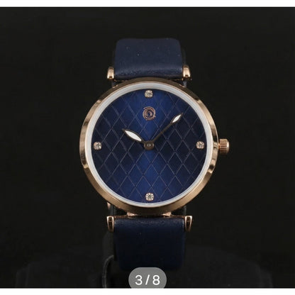 Magnicor Watch with Blue Argyle Dial and Blue Strap Women's 40mm